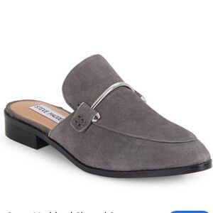 Steve Madden Gray Laaura Suede Mules